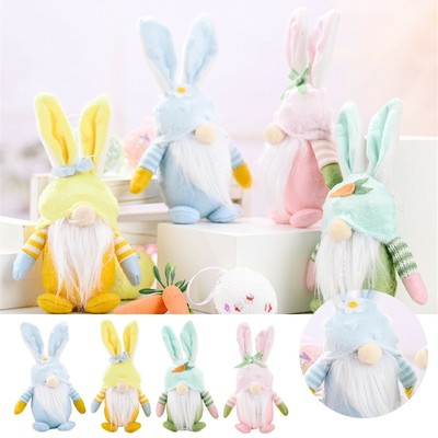Plush Easter Bunny Gnomes Ornament Rabbit Gonk Dwarf Faceless Doll Home Decor