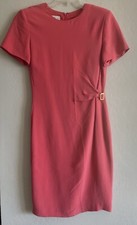 David Warren Salmon Special Occasion Formal Silk Dress Sz 8