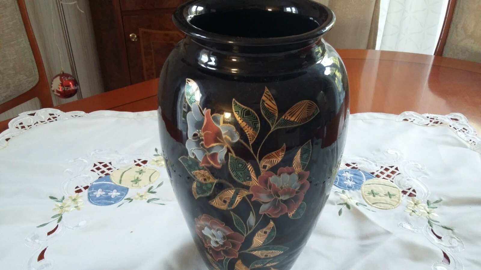 Vase mit Blimen Motiv Decor Exclusiv Selection Qualite Made in Italy eBay