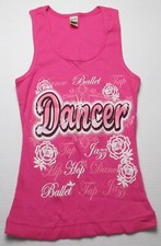 NWOT Junior's Size S Kavio Dark Pink Dance Tank Top Shirt