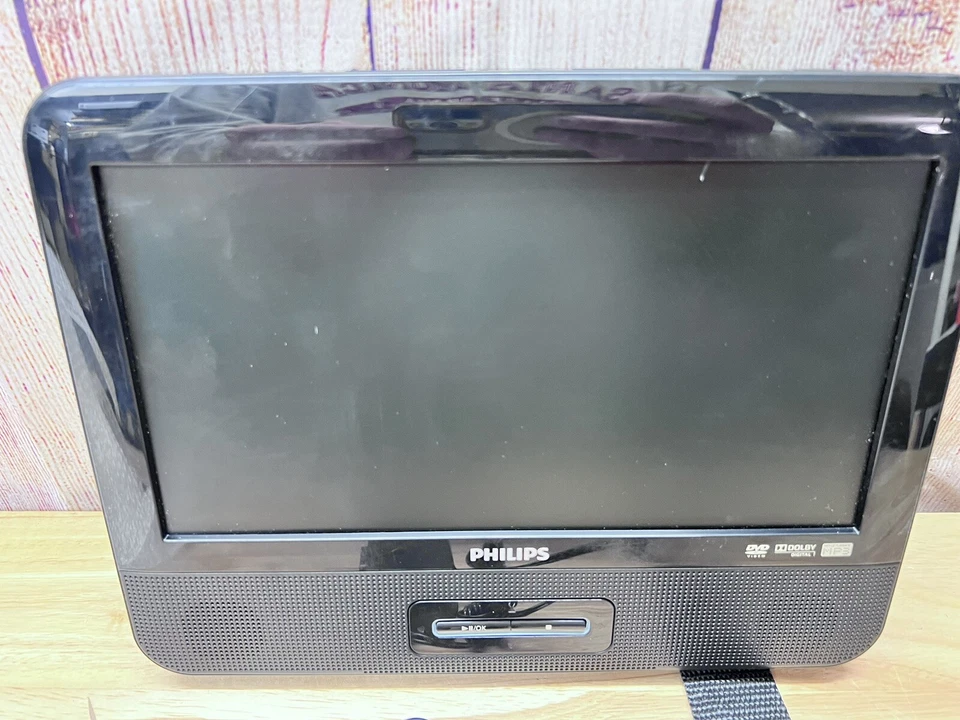 Reproductor de DVD portátil Phillips para coche PD9012/17 probado funciona alimentación de pared solo LEER Foto 2 de 4