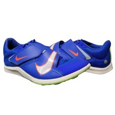 Nike Zoom Rival Track Field Jump Spikes Racer Blue DR2756-400 Sz 9 With SPIKES