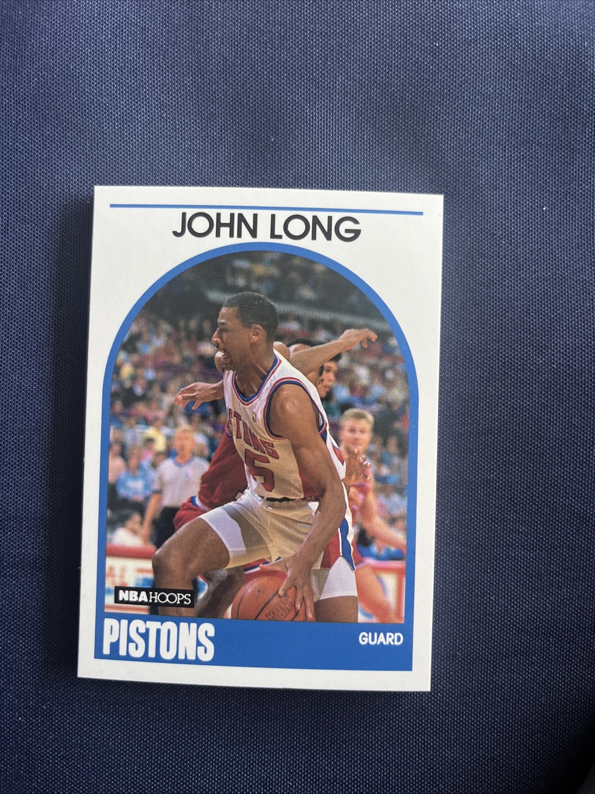 1989-90 NBA Hoops Basketball John Long #167 Detroit Pistons