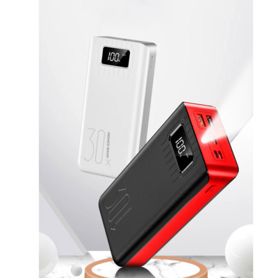 Fast Charging High Capacity Digital Mobile Power Bank 30000mAh High Performance