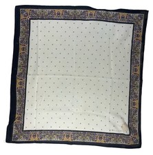 BALENCIAGA Paris Square Scarf 17  X 17.5  Paisley