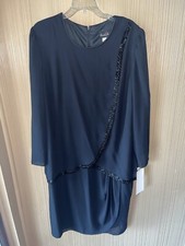Women’s Plus Size David Rose Formal Black Dress Size 20W NWT