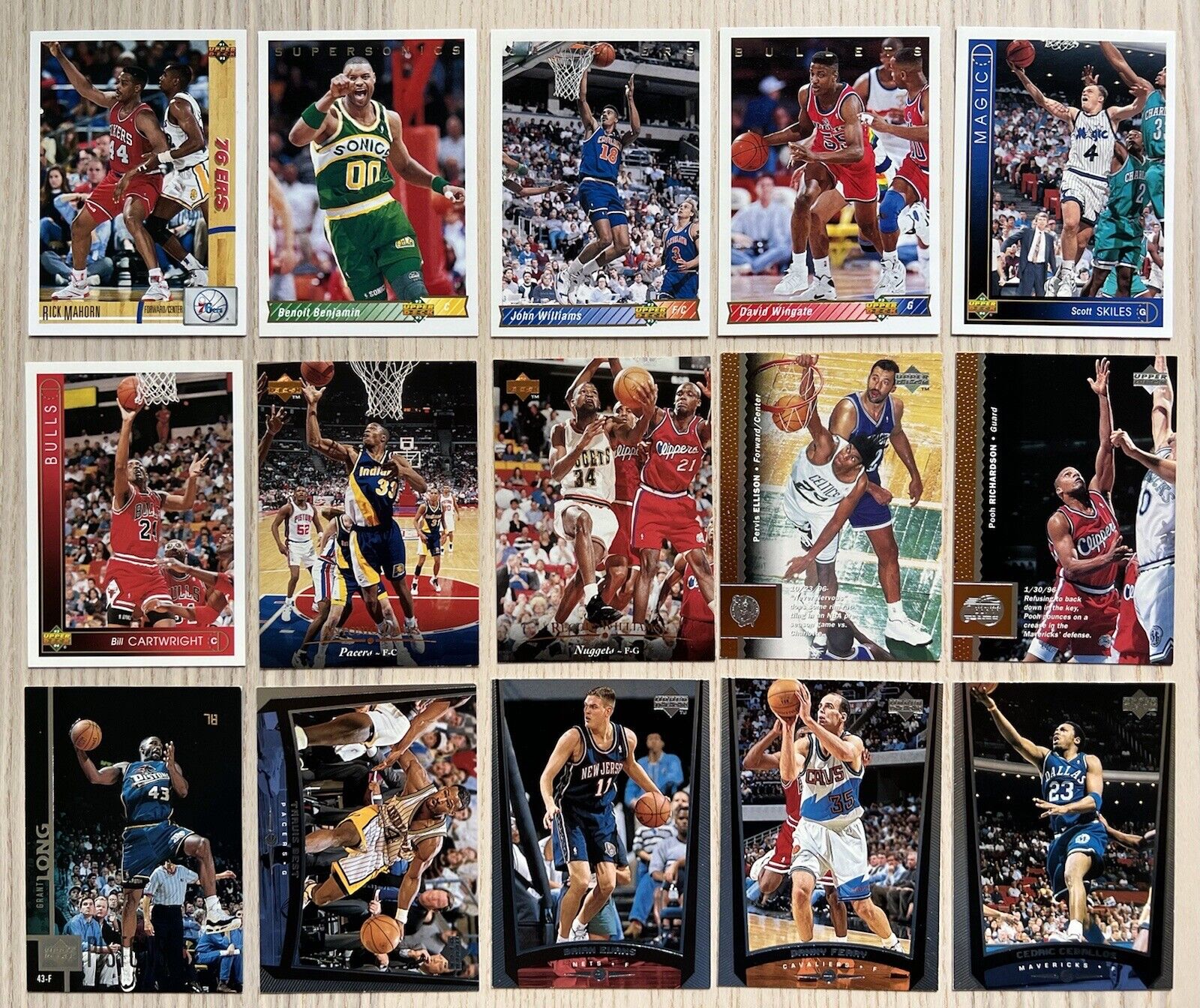 Upper Deck NBA Basketball Cards Lot -90's- 1991, 92, 93, 94, 95, 96, 97,  98, 99