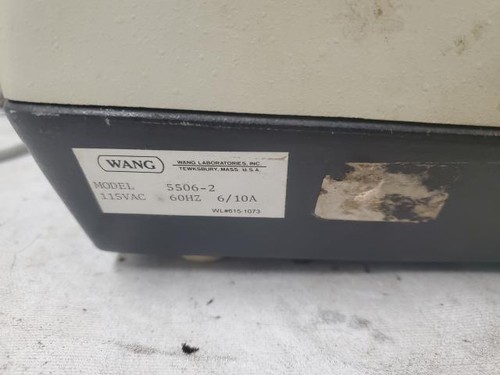 Wang 5506-2 Computer Terminal w/ Built-In Keyboard 11" Monitor 9882 - Picture 8 of 8