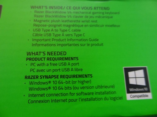 NEW Razer BlackWidow V4 Full Size Wired Mechanical Green Switch Gaming Keyboard - Picture 8 of 17
