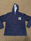 Vintage Mickey Mouse Hoodie sweatshirt full zip denim embroidery NAVY — photo 1