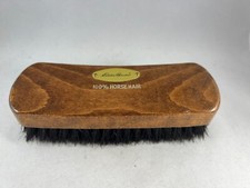 Vintage Wooden Eddie Bauer Horse Hair Shoe Brush Boot Brush 7" Wide