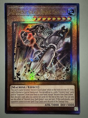 YUGIOH ANCIENT GEAR DARK GOLEM ASIA ENGLISH EDITION LEDE-AE006 ULTIMATE RARE