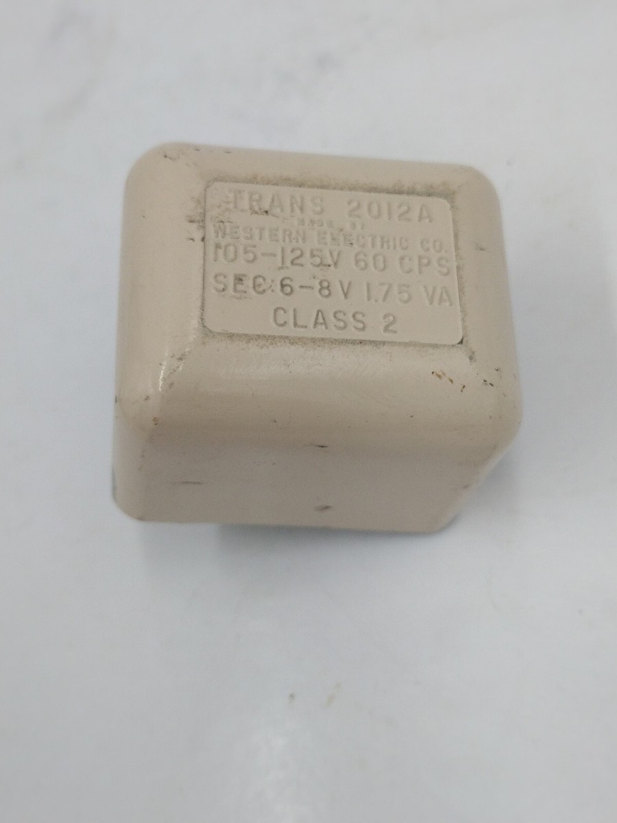 WESTERN ELECTRIC CO. Vintage Trans 2012A, 105-125V, 60CPS, Class 2
