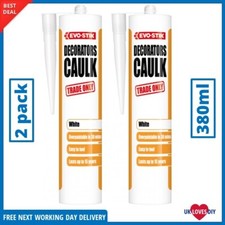 EVO-STIK TRADE DECORATORS CAULK WHITE 380ML 2pk