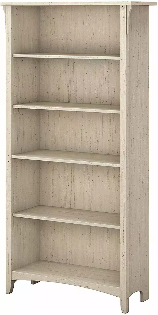 Distressed antique 2024 white bookcase