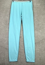 REI Base Layer Pants Women's Large Blue Pull On Polartec Bottoms Made in USA