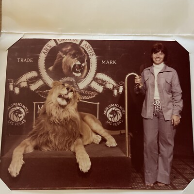 MGM Grand Hotel Las Vegas Vintage Personal Picture With Lion MGM Grand Hotel Las Vegas Vintage Personal Picture With Lion