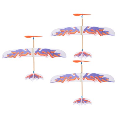  3 Pcs Foam Glider Model Aircraft Parent-child Interaction Toy DIY