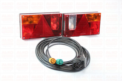 Aspöck Rückleuchten Satz li re Multipoint 1 incl Kabel 5m 13 polig Leuchten 12V