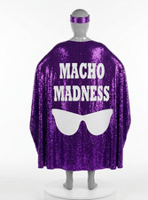 Adult Wrestling WWE Randy Savage Macho Man Madness Sequin Costume Cape