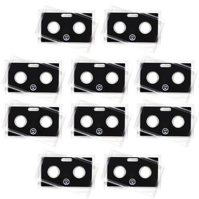 Empty Plastic Lens With Black Insert 10 Pack