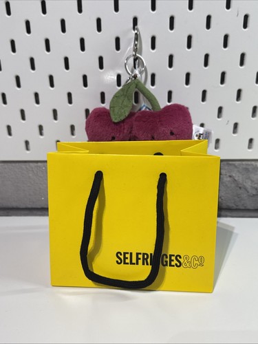 Jellycat Amuseables Cherries Bag Charm – BNWT with Selfridges bag - Picture 3 of 4
