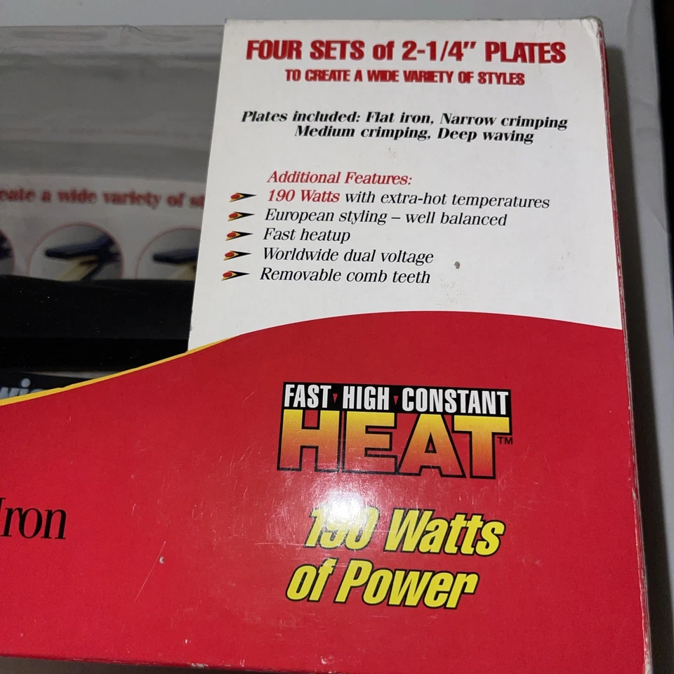 "Plancha de estilo convertible Wigo WG5304 4-N-1 4 placas intercambiables de 2-1/4"" de ancho" Foto 2 de 4