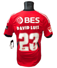 SL Benfica 2008/09 Home Shirt David Luiz #23 BNWT TICKET INCLUDED - Rare