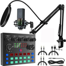 Console DJ Mixer Audio Karaoke Con Microfono Scheda Audio Con Voce,  Interfaccia