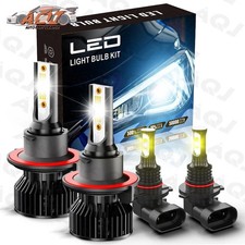 For Ford Expedition 2007-2014 4x Led Headlights Fog Light Bulbs Whiteyellow For Ford Expedition 2007-2014 4x Led Headlights Fog Light Bulbs Whiteyellow