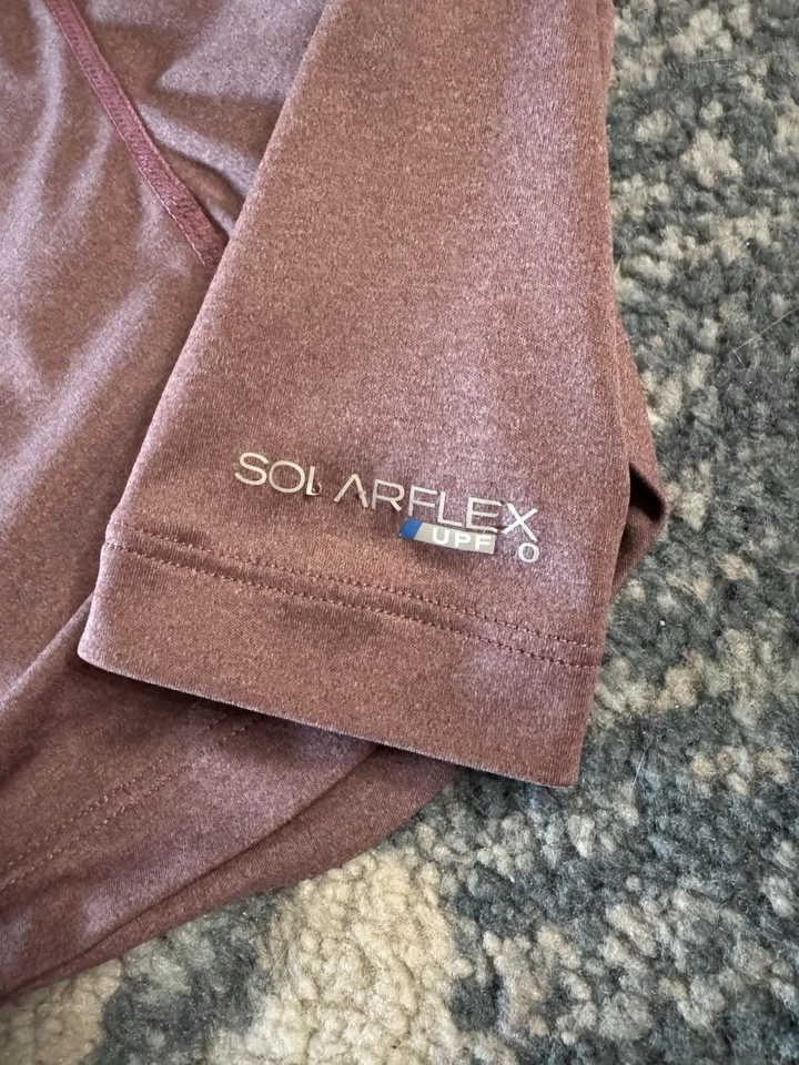 Camisa con capucha para mujer Simms Solarflex rosa, talla XS UPF, exterior, pesca Foto 3 de 4