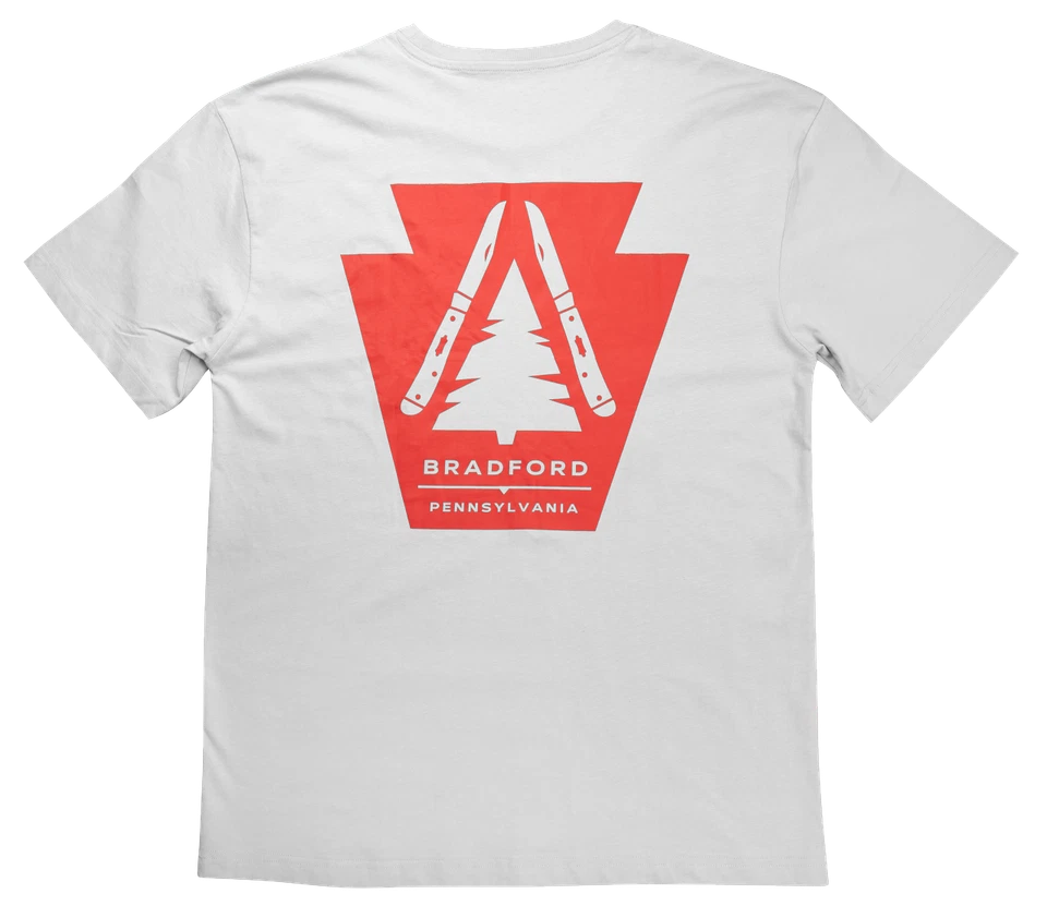 Camiseta grande CASE XX Knives Bradford Keystone 41174 gris atlética de algodón XX- Foto 2 de 2