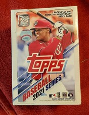 2021 TOPPS SERIES 1 BASEBALL FACTORY SEALED 7 PACK BLASTER BOX W/ PATCH CARD
