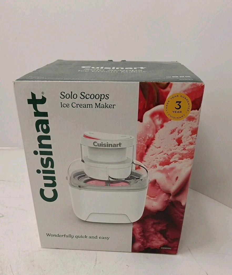 Cuisinart Solo Scoops Single Serve Ice Cream Maker Machine Untested
Opens in a new window or tab