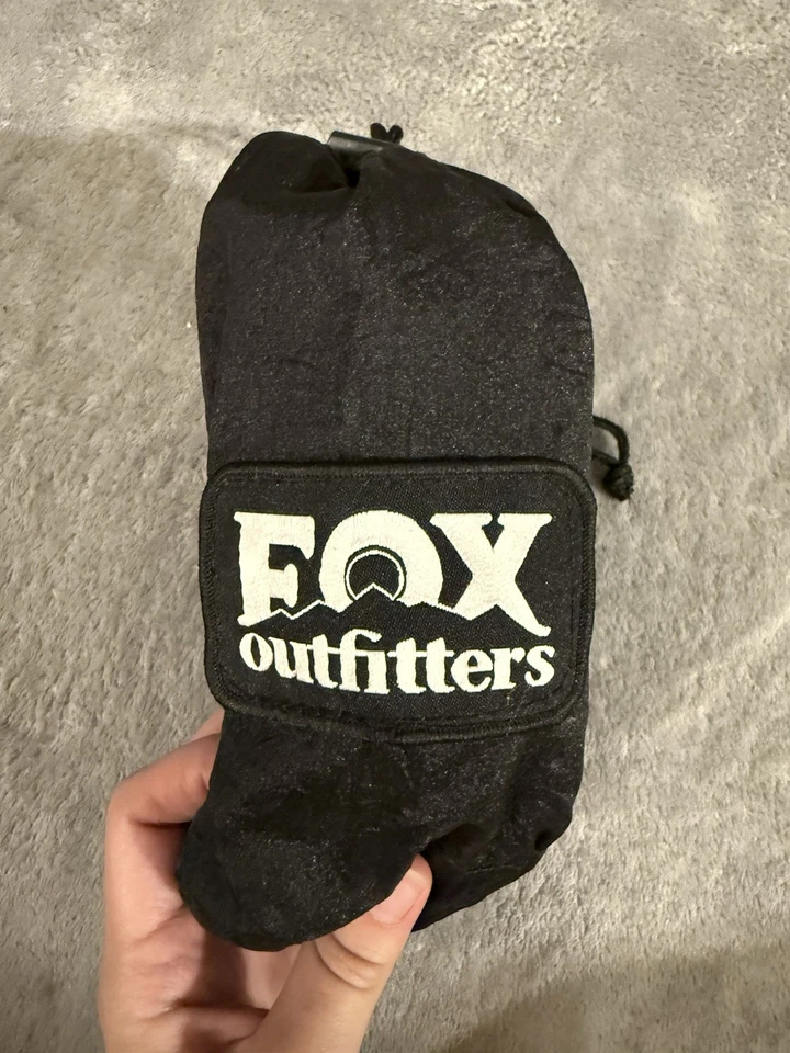 Hamaca doble Fox Outfitters con cuerdas verde y dorado - Usada Foto 4 de 4
