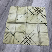 Burberry London 2000 Silk Scarf With Unique Watercolor Check RARE Burberry