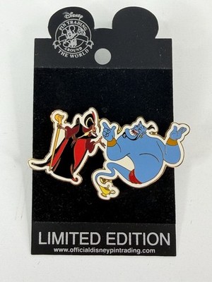 2003 Mickey's Super Star Trading Team Aladdin Genie & Jafar Disney Pin LE2500