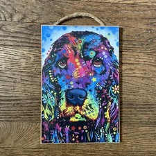 Colorful Dog Wall Art Plaque - Puppy Dog Eyes 