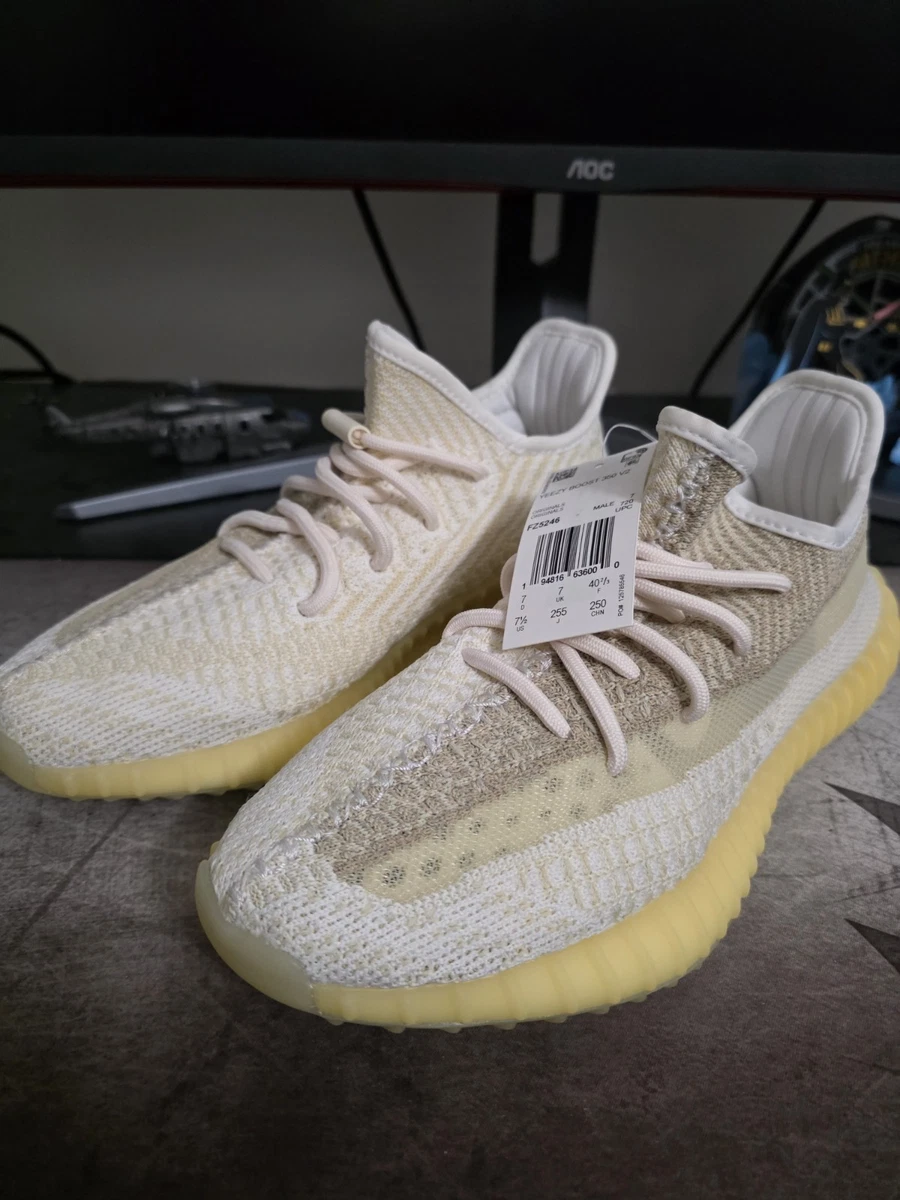 adidas gazelle silver green womens ADIDAS YEEZY BOOST 350 V2 NATURAL(PRE-OWNED) FZ5246 SIZE 10 – Original Grail main image 0