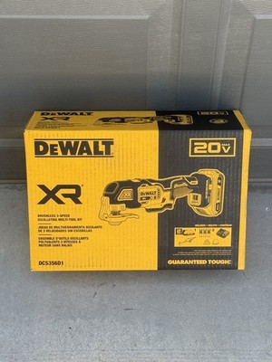 DEWALT 20V MAX XR Oscillating Multi-Tool Kit DCS356D1 Brushless 3-Speed Cordless