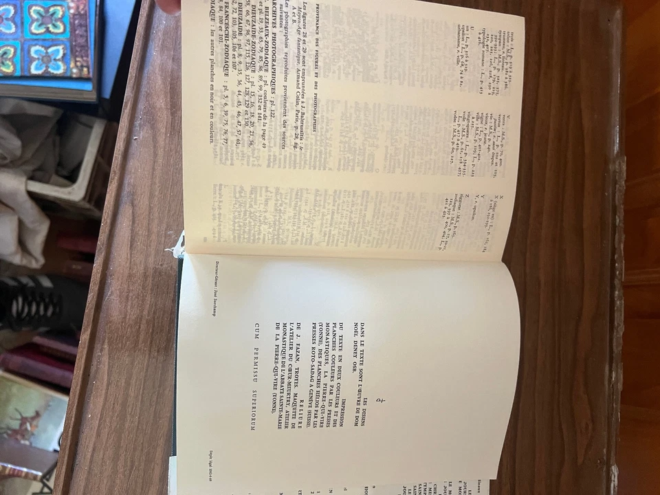 Lexique des symboles   1969 Zodiaque   Relié+Jaquette   Photos N&B    Bon Etat - Photo 3/4