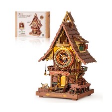ROBOTIME 3D Wooden Puzzles for Adults-Cuckoo Clock Wooden Models fo... Fast Ship
