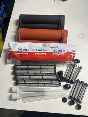 Hilti HIT-RE 500 v3 epoxy 24.8 oz W/ HIT-CB & CR 500 Cartridge & Accessories