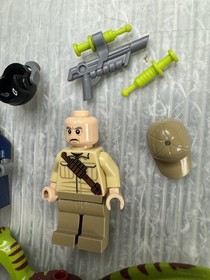 LEGO Jurassic Park MINIFIGURE LOT Coelophysis 30320 ACU Pilot Guard 75928 Ken
