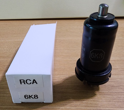 6K8 RCA Triode-Hexode Converter Metal Vacuum Tube - TESTED
