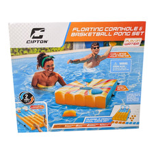 Swimming Floating Cornhole Basketball Pong Set Brand New In Package