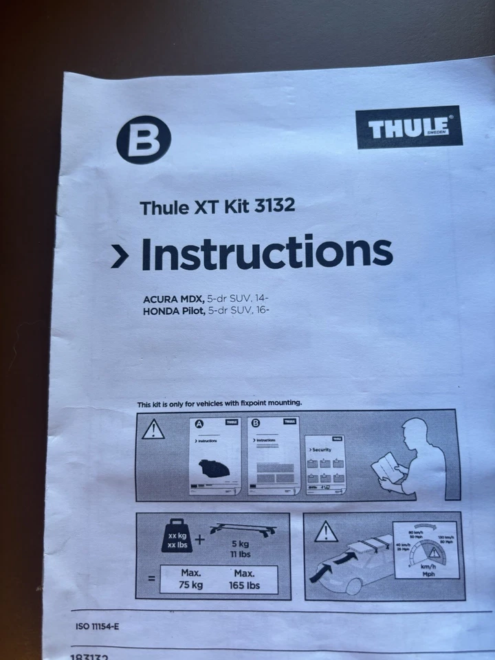 Kit Thule Fit 3132 - Honda Pilot/Acura MDX 2016/2014- Foto 3 de 4