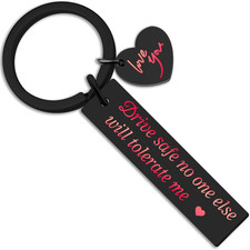 Fathers Day Dad Gifts Drive Safe Keychains for Boyfriend Husband Gifts Birthday