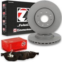 2X Zimmermann Bremsscheiben Ø348Mm + BeläGe Vorne Passend FüR Bmw 5 (F10, F11)