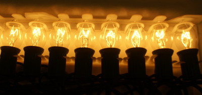 8 VTG C 7 Clear Transparent Christmas Light Candelabra Base Bulbs New 5 Watt